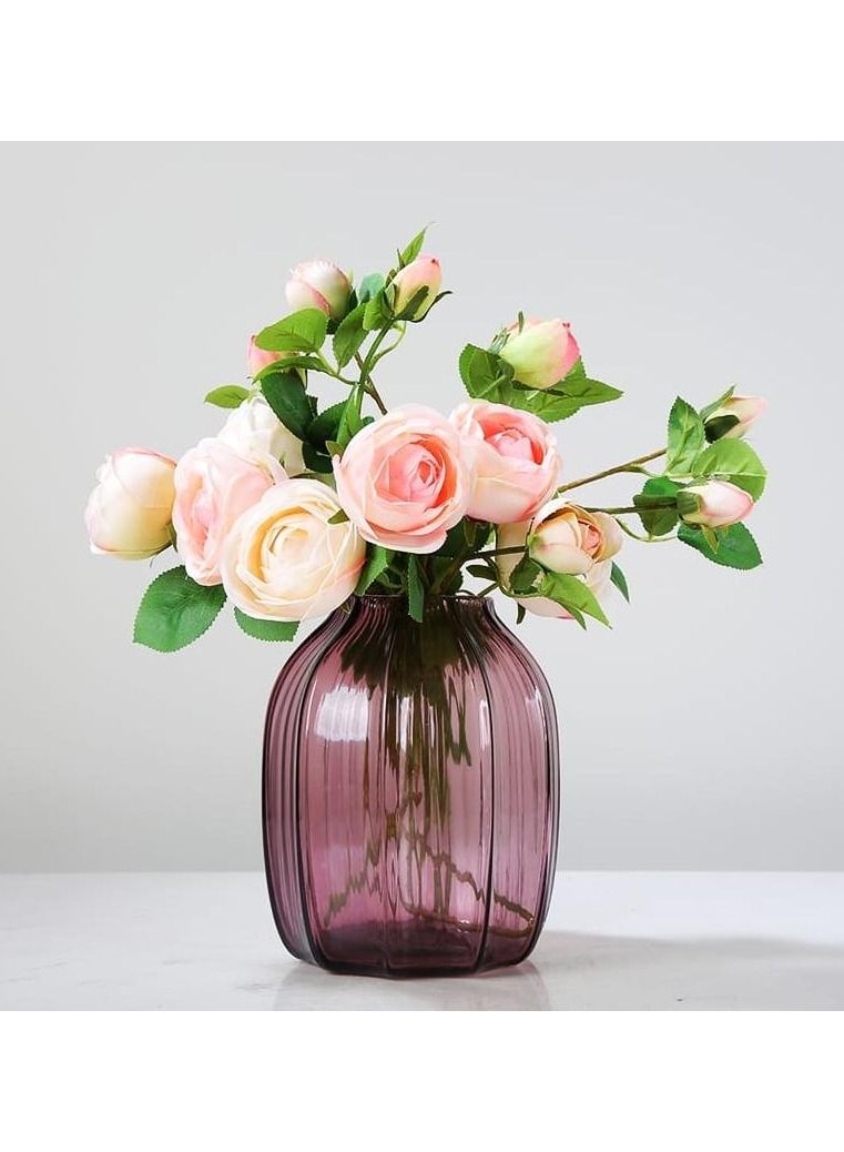 LINGWEI Glass Flower Vase 13x15x13cm - Image 1