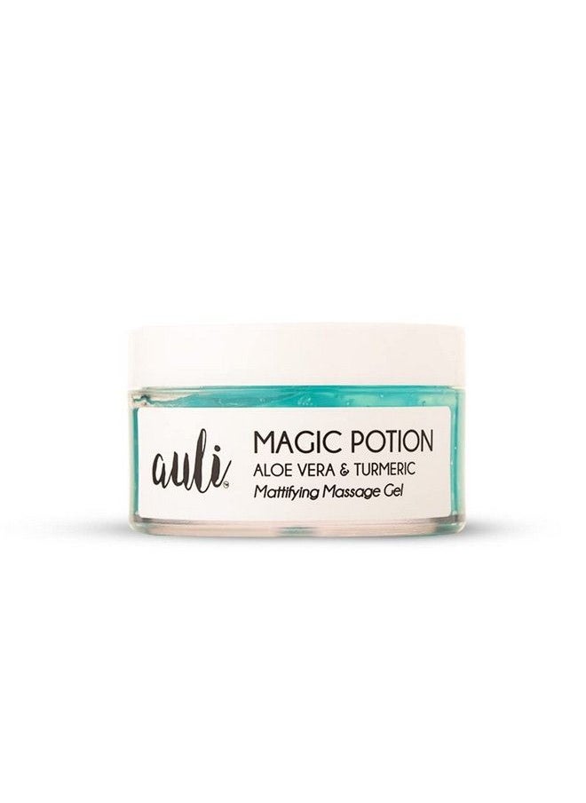 AULI LIFESTYLE - Auli Aloevera Gel For Normal To Oily Skin Types ; Multipurpose Aloe Vera And Turmeric Nonsticky Gel ; For Glowing And Clear Skin ; Magic Potion 120Gm - Image 1