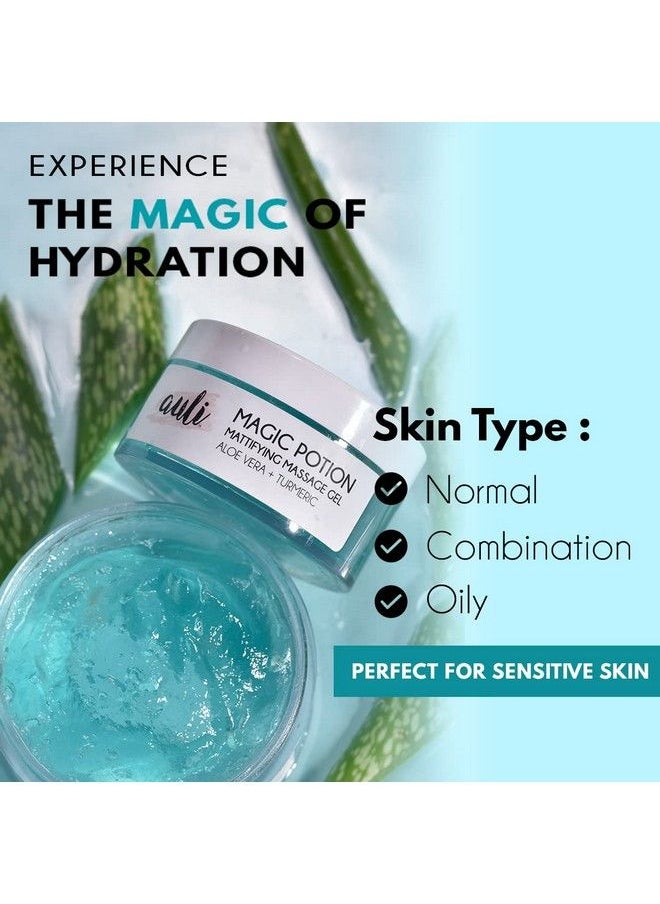 AULI LIFESTYLE - Auli Aloevera Gel For Normal To Oily Skin Types ; Multipurpose Aloe Vera And Turmeric Nonsticky Gel ; For Glowing And Clear Skin ; Magic Potion 120Gm - Image 1