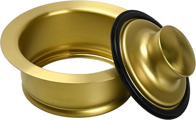 SettleDown Sink Flange Gasket for Garbage Disposal and Sink Stopper Stainless Steel 3-1/2 inch Standard Sink Drain Opening Kitchen Sink Replacement Accessories (Gold Polished Brushed) - Image 5