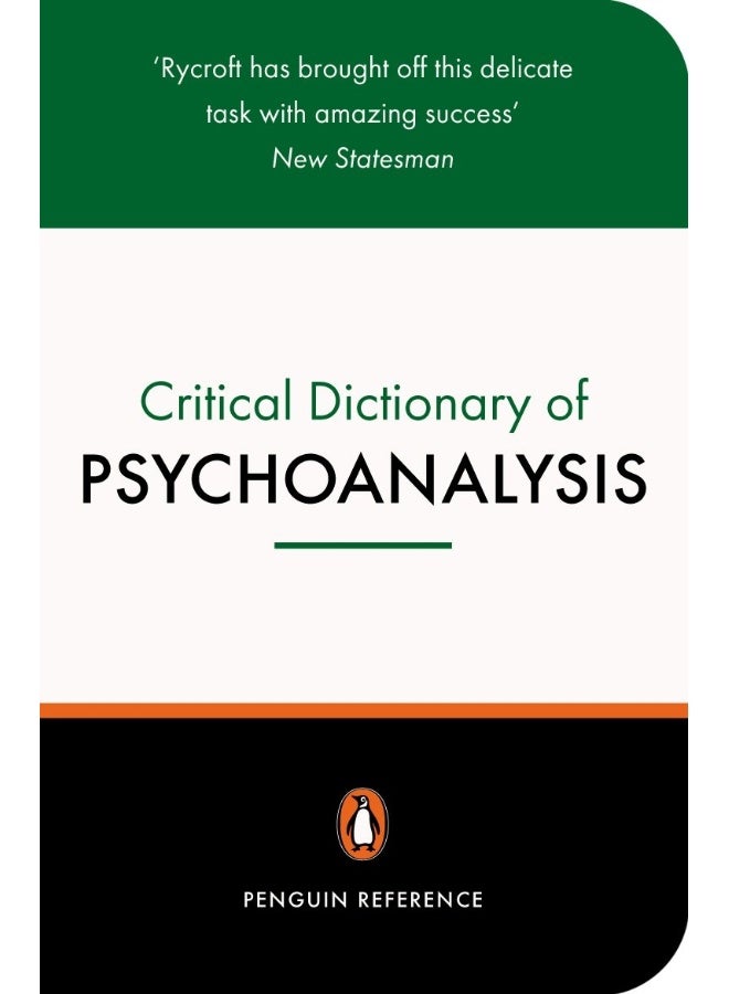A Critical Dictionary of Psychoanalysis