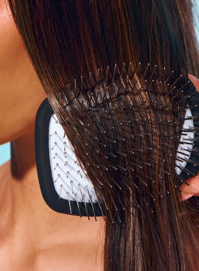 Gimme فرشاة جيمي بيوتي المعدنية - شعيرات من الفولاذ المقاوم للصدأ للحصول على لمعان صحي - مصممة لفك تشابك أنواع الشعر - تدعم العناية بفروة الرأس - فرشاة شعر بمقبض مريح - Image 5