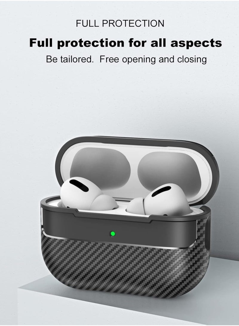 Carbon Fiber Grain Pattern Soft Silicon Earphone Case Cover for Airpods Pro 2nd Gen 2022 (for Airpods Pro 2) - Image 3