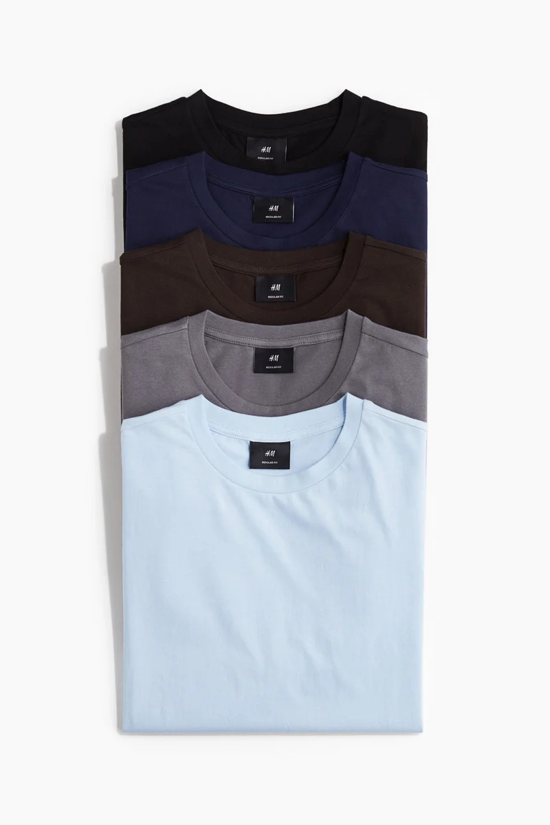 H&M 5-pack Regular Fit T-shirts
