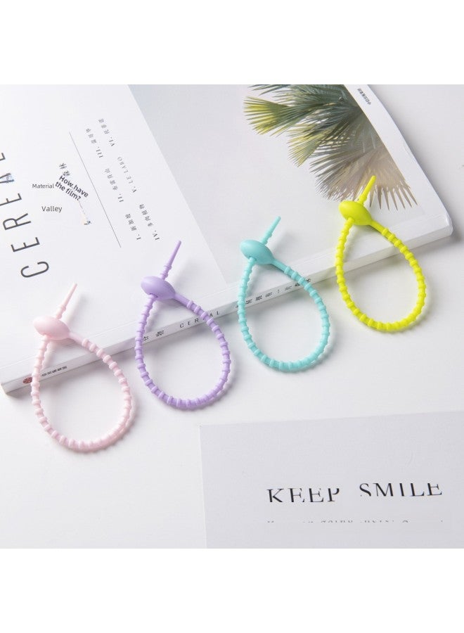 Loquat 210mm Frog Silicone Ties Winding Machine Diy Keychain Jewelry Bag Blind Box Pendant Rope Winder Digital Computer Accessories-Color:Grey - Image 5