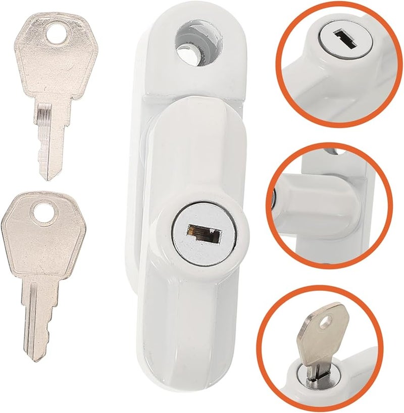 Jojofuny 2 Pack Keyed Sash Window Locks For Sliding Enhanced Security Easy Installation - Image 4