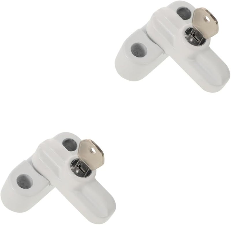 Jojofuny 2 Pack Keyed Sash Window Locks For Sliding Enhanced Security Easy Installation - Image 1