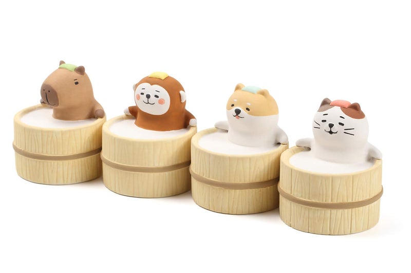 Terra Distribution Aroma Ceramic Stone Diffuser [Japan Import] Aromatherapy Essential Oil Diffuser, Non Electric, Passive, Unique, Cute, Animal, Design for Women, Men, and Gifts (Bathing Cat) - Image 2