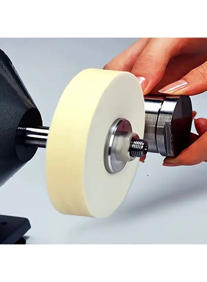 1pc 3 Inch Heavy Duty Compressed Felt Polishing Wheel 3 8 Arbor for Bench Grinder - Image 2