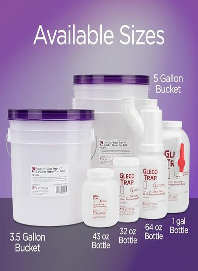 Practicon Gleco Trap 43 oz. Replacement Bottles for Clay & Plaster Sink Trap, Pack of 6 - Image 4
