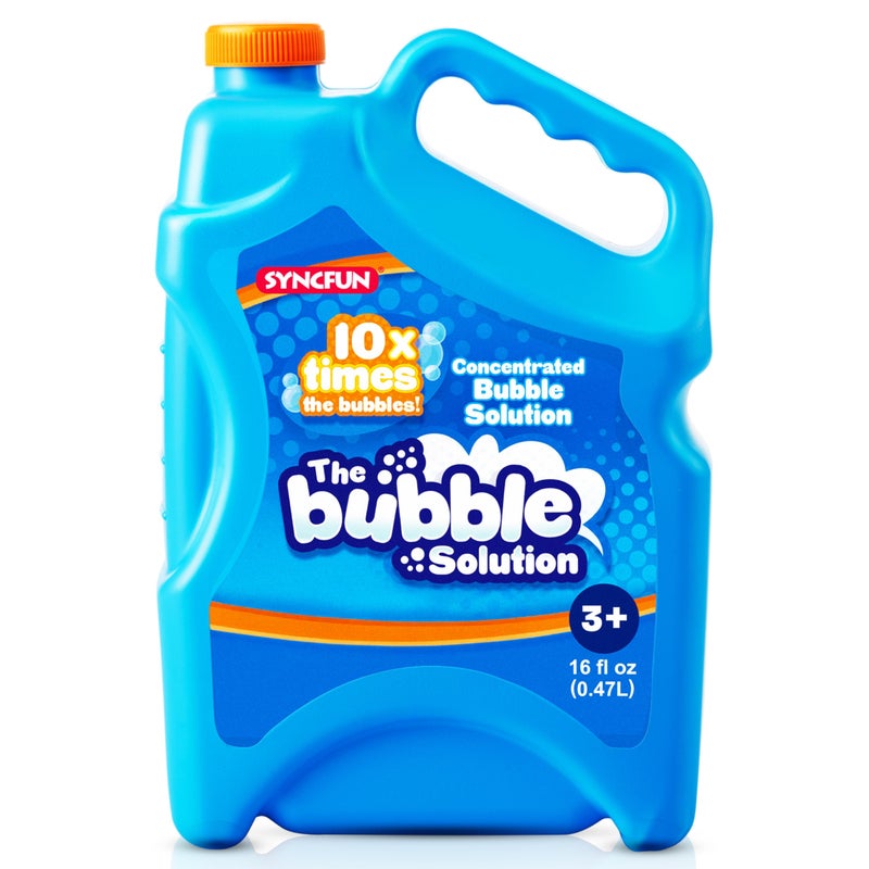 SYNCFUN 16 oz Bubble Solution RefillsUp to 125 Gallons Concentrated Solution for Bubble Machine Wands Blower Easter Outdoors Activity - Image 3