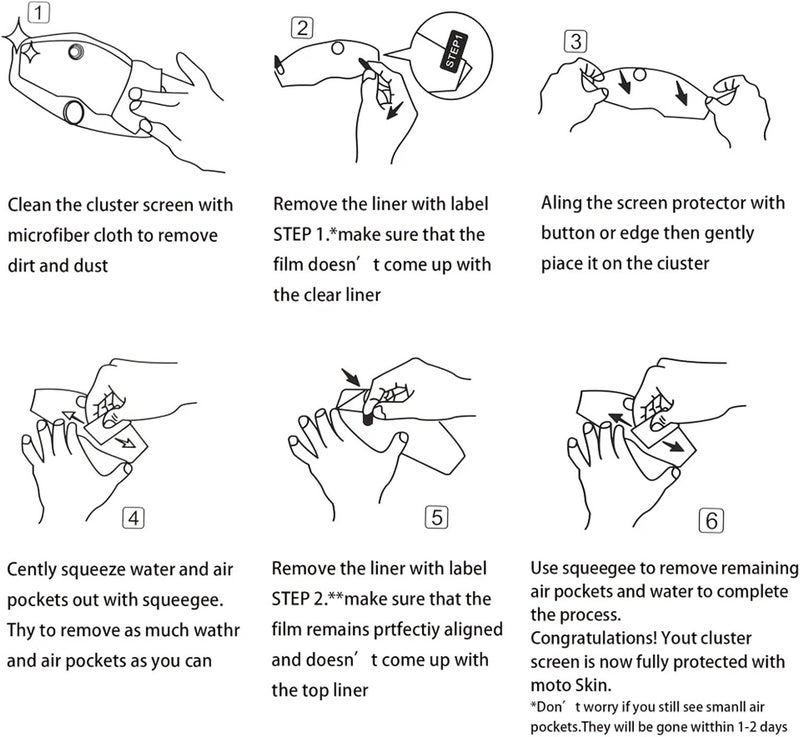 Vuzmode TFT LCD Scratch Protection Film for Motorcycles - Image 5