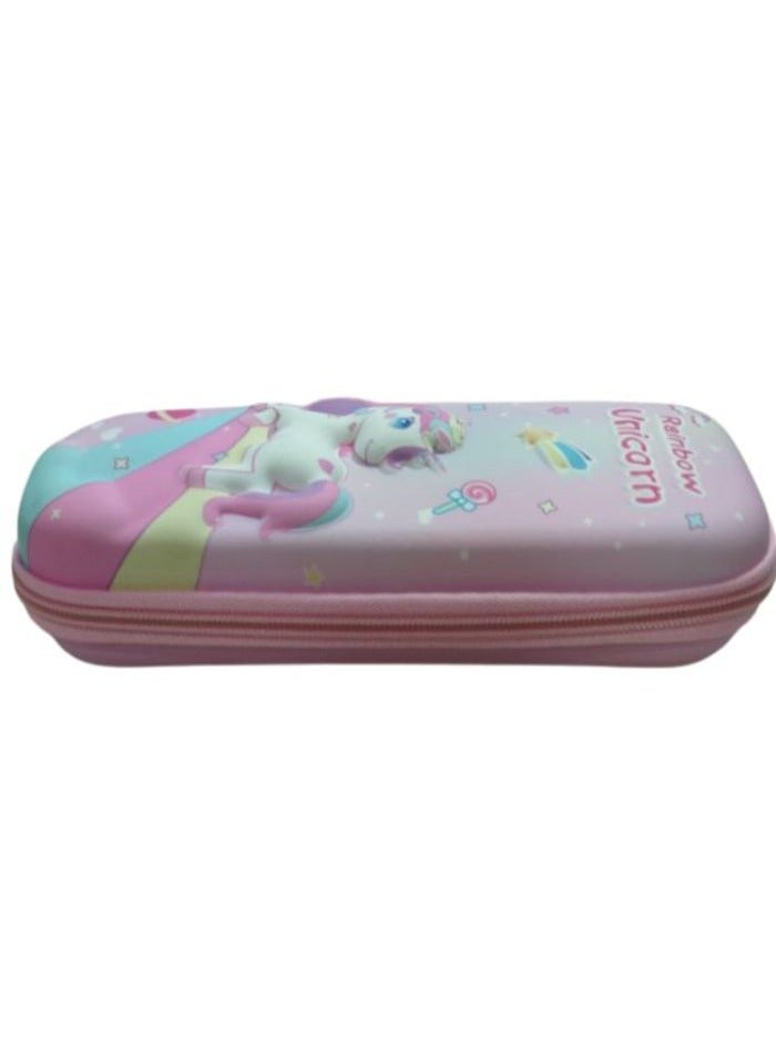 3D Pencil Case High Quality 3D Pencil Cases and Bags for Boys and Girls, Embrace Adventure with Vibrant Colors with High Quality (Colorful Horse) (Colorful Horse & Rainbow (Pink)) - Image 2