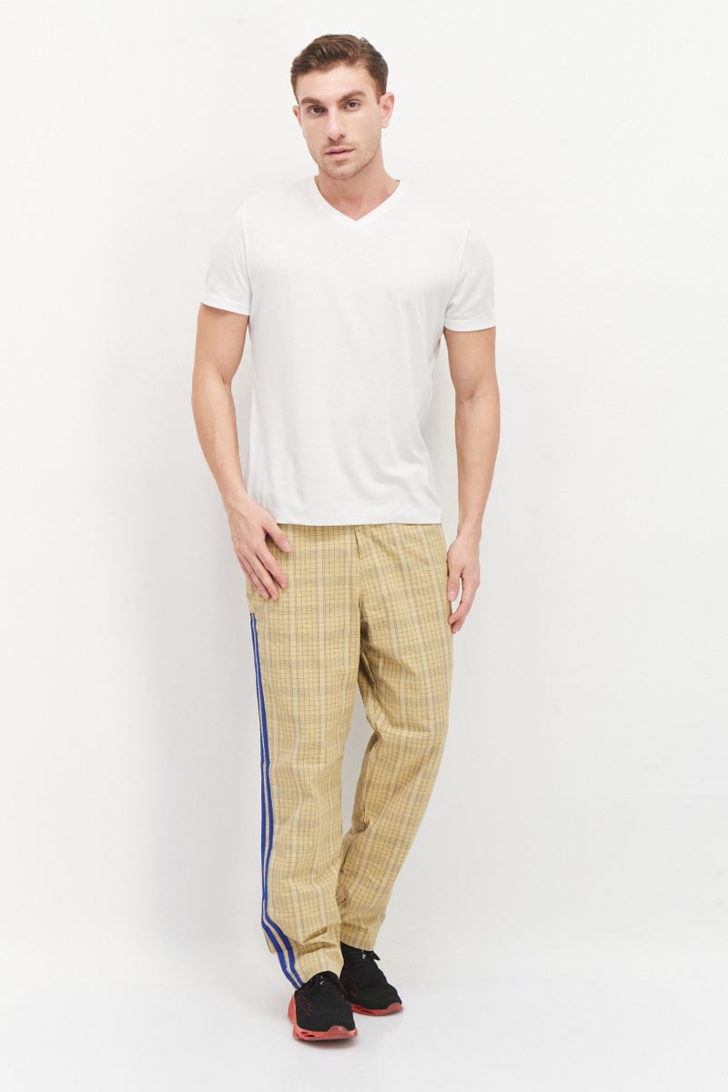 adidas Originals Men Sportswear Fit Outdoor Track Pants, Beige  - Image 4
