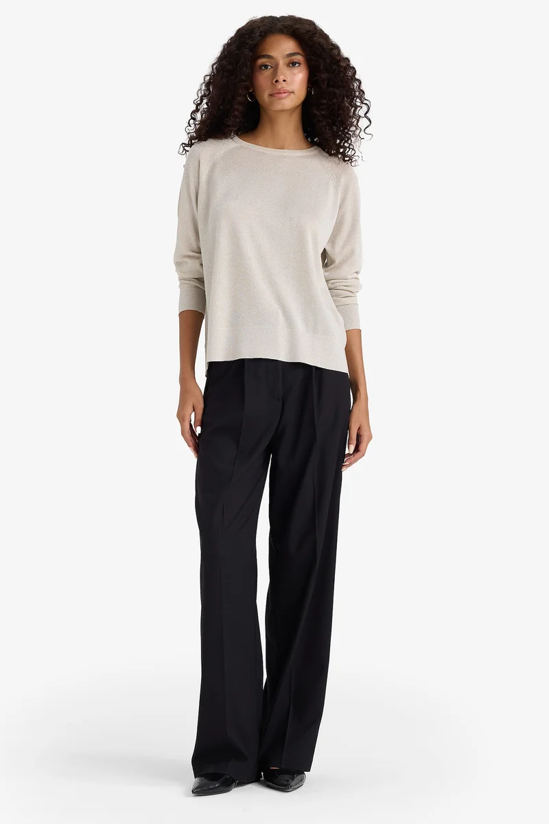 Defacto Regular Fit Crew Neck Knit pullover