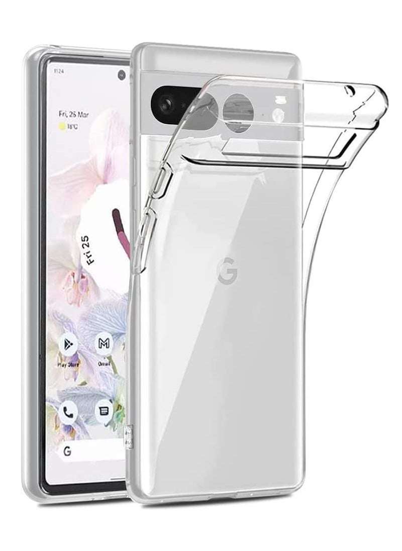 Google Pixel 7 Pro Crystal Clear Case Soft TPU Slim Shockproof Back Cover 6.7 inch  - Image 3