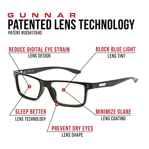 GUNNAR - Premium Reading Glasses - Blocks 35% Blue Light - Vertex, Onyx, Clear Tint, Pwr +2.0 - Image 5