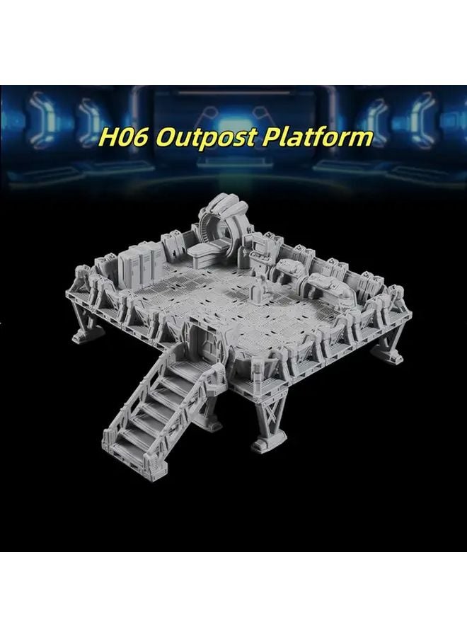Epical Sci Fi Outpost Terrain Set H06 Outpost Platform Modular RPG Board Game - Image 1