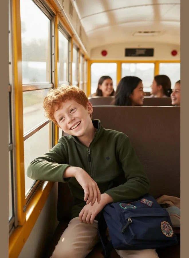 Lela Lela Soft Texture Zippered Stand Collar Raised Winter Fleece Unisex Child POLAR 5905002