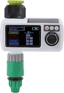 CHICIRIS Garden Irrigation Timer, Solar Sprinkler Timer, Rain Sensing Automatic IP68 Waterproof Real Time Self - Image 1