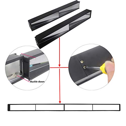 HKOO Golf Cart Rear View Mirror , HKOO Golf Cart Mirror, Universal 4 Panel Rear View Mirror fits Golf Carts EZGO, Club CAR - Image 5