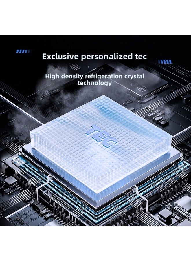 2024 JS80 Mobile Phone Radiator Magnetic Semiconductor Chicken Cooling Artifact Fan Back Clip Private Mold-Color:Js80 Icing┃Black┃With - Image 3