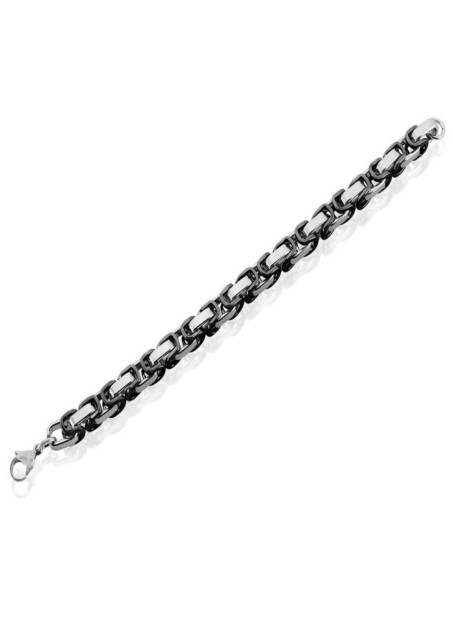 إنفيكتا سوار إنفيكتا رجالي، سلسلة من الفولاذ المقاوم للصدأ، مصقول على الطراز البيزنطي، 8 مم، 8.75 بوصة، مقاس واحد، فولاذ مقاوم للصدأ، بدون أحجار كريمة - Image 4