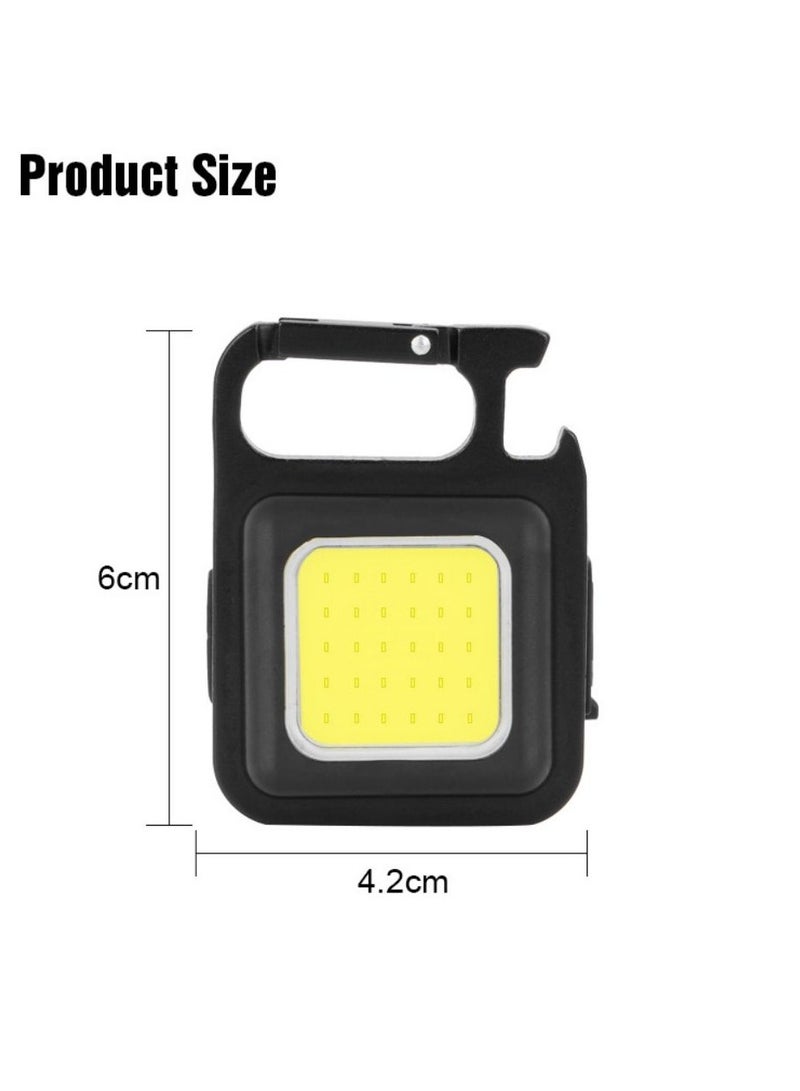 Mini LED Flashlight, Rechargeable Keychain Mini Flashlight, 4 Light Modes Portable Pocket Light - Image 5