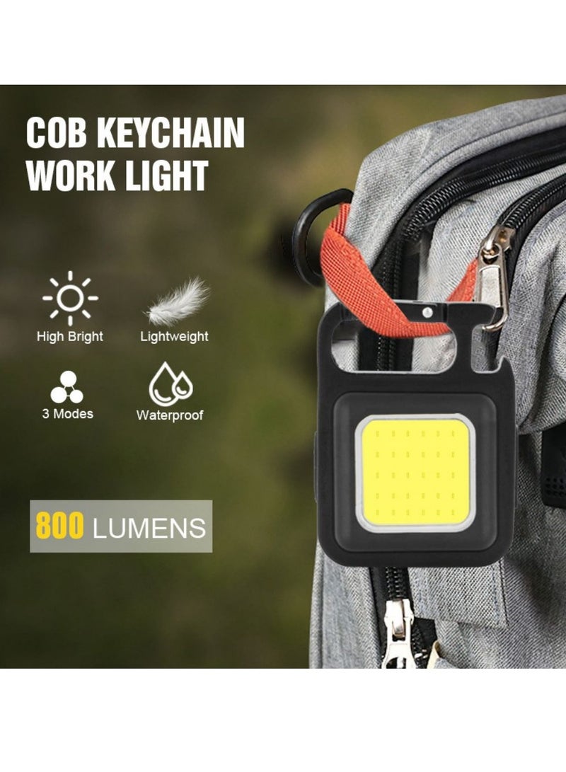 Mini LED Flashlight, Rechargeable Keychain Mini Flashlight, 4 Light Modes Portable Pocket Light - Image 3