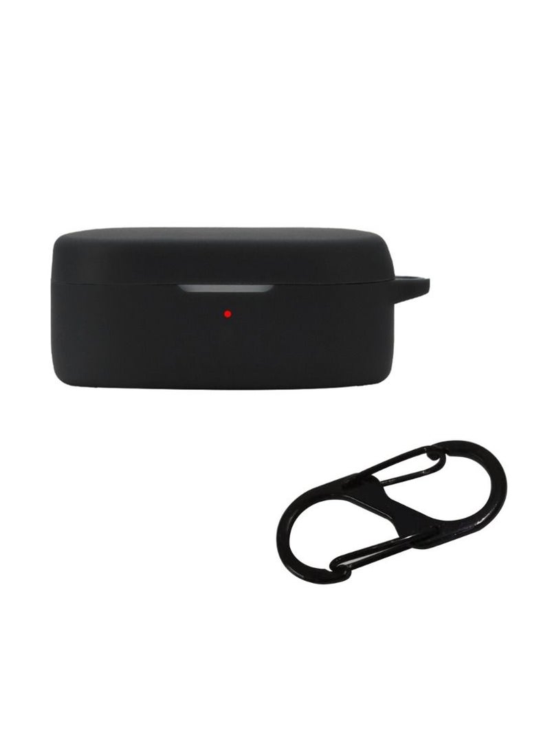 Silicone Case Compatible with OnePlus Buds Ace Protective Cover with Carabiner Front LED Visible Support Wireless Charging  - Image 1
