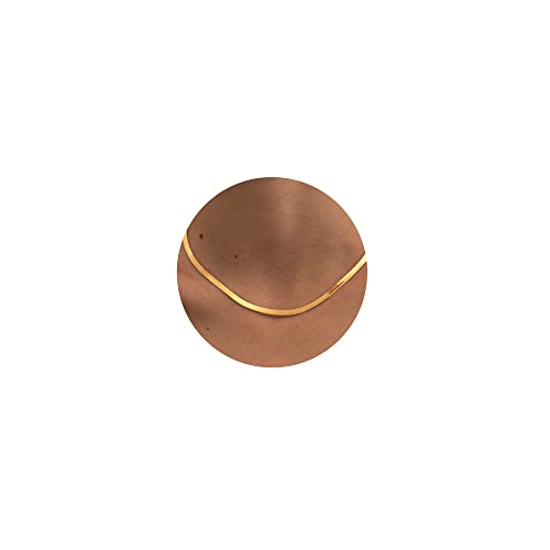 CHESKY Chain Necklace for Women, Dainty 14k Gold Plated Herringbone Necklaces Simple Flat 5MM Snake Chain Choker Necklaces Delicate Chunky Necklaces for Women - Image 1