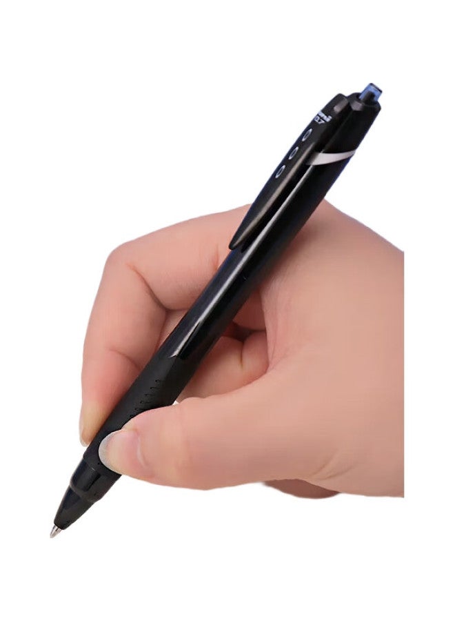 Uni Mitsubishi (Uni) Jetstream Series Retractable Ballpoint Pen Sxn-150, Smooth Writing, Student Office Ballpoint Pen, 0.7Mm, Black Barrel, Black Ink, Single Pen - Image 3
