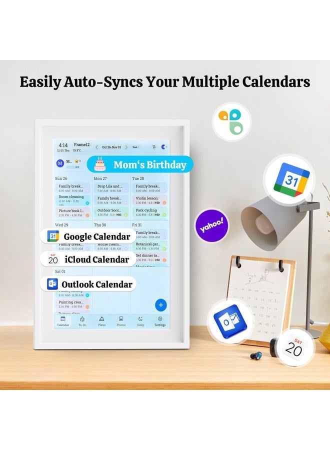 JEEJIA Calendar Digital, 10.1" Digital Calendar, Meal Planner,To Do List, Duty Chart 1127 01 - Image 3