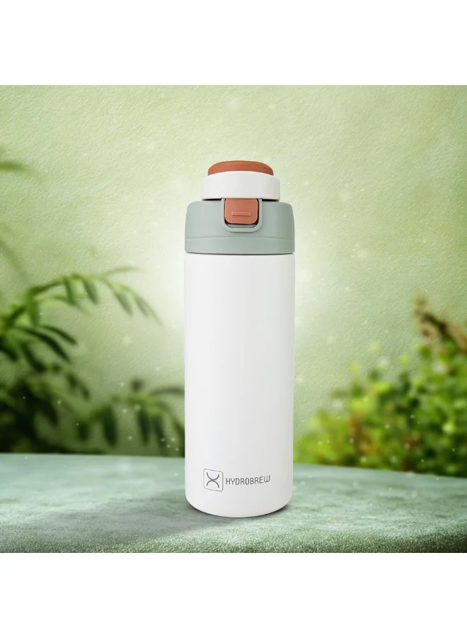 Hydrobrew HydroBrew SipSwitch™ Insulated Water Bottle 720ml – Leakproof, Stainless Steel, Straw & Spout Lid -Ivory Grove