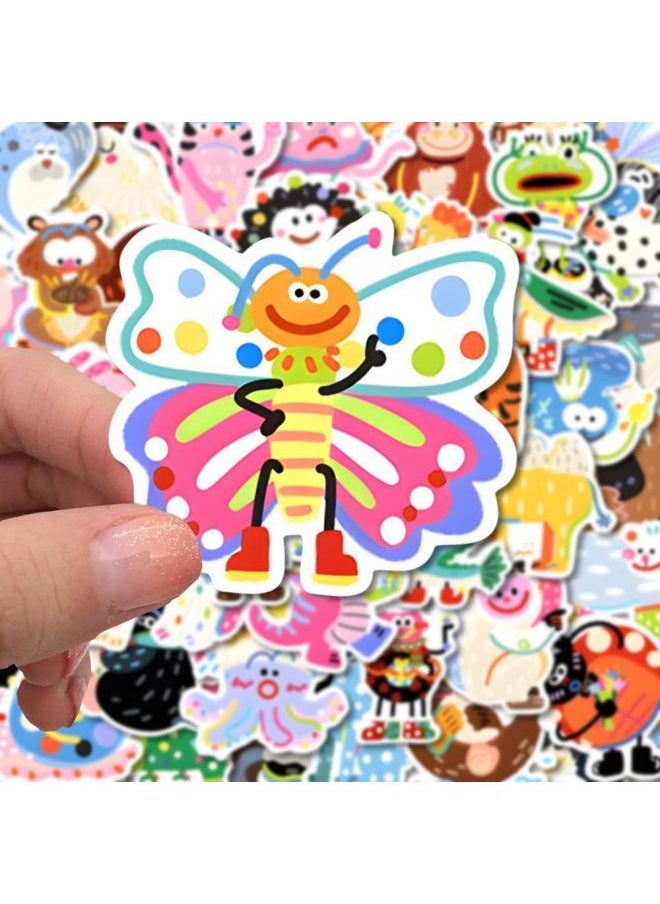 100 Cartoon Animal Illustrations Cute Cute Pet Series Stickers Exquisite Hand Account Decoration Mobile Phone Shell Diy Stickers-Color:Sharing Pack Special Price - [repeat 200 Sheets] Special Price [ordinary Opp Bag] The Event Is Only 3 Days Left  - Image 3