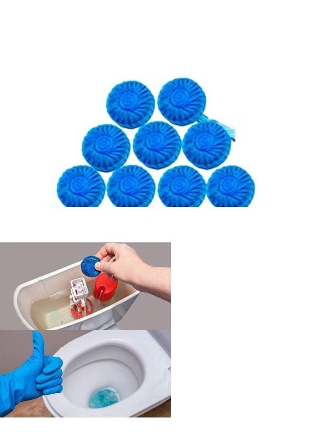 Generic 10 Piece Toilet Cleaning Set Blue  - Image 1
