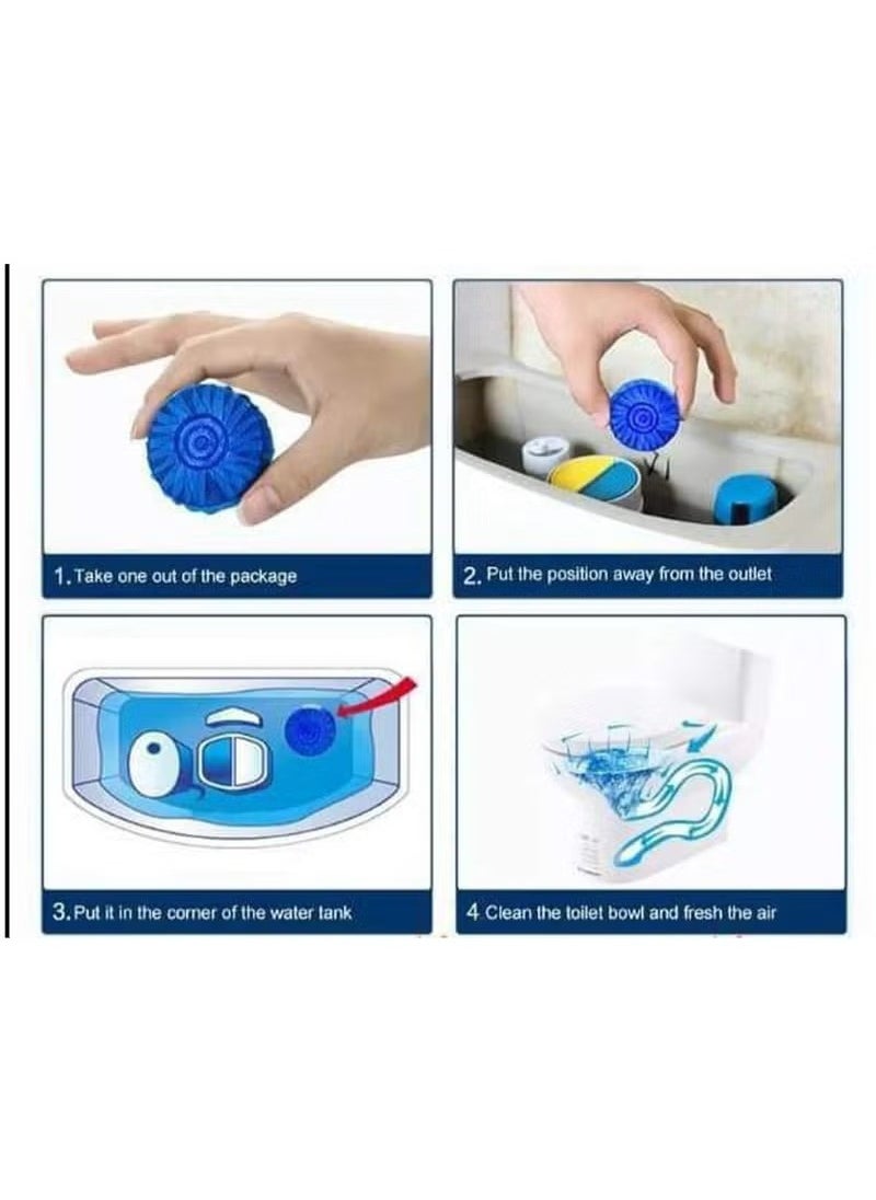 Generic 10 Piece Toilet Cleaning Set Blue  - Image 4