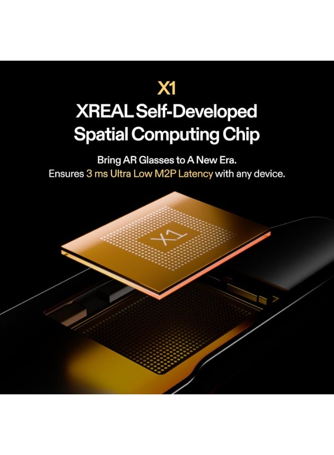 XREAL One AR Glasses X1111 1080p 120Hz 50° FOV Black - Image 3
