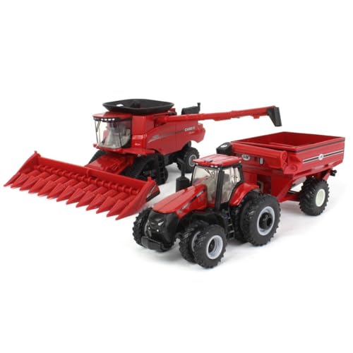 Case IH 164 8250 Combine Harvesting Tractor and Truck Set 44384 - Image 5