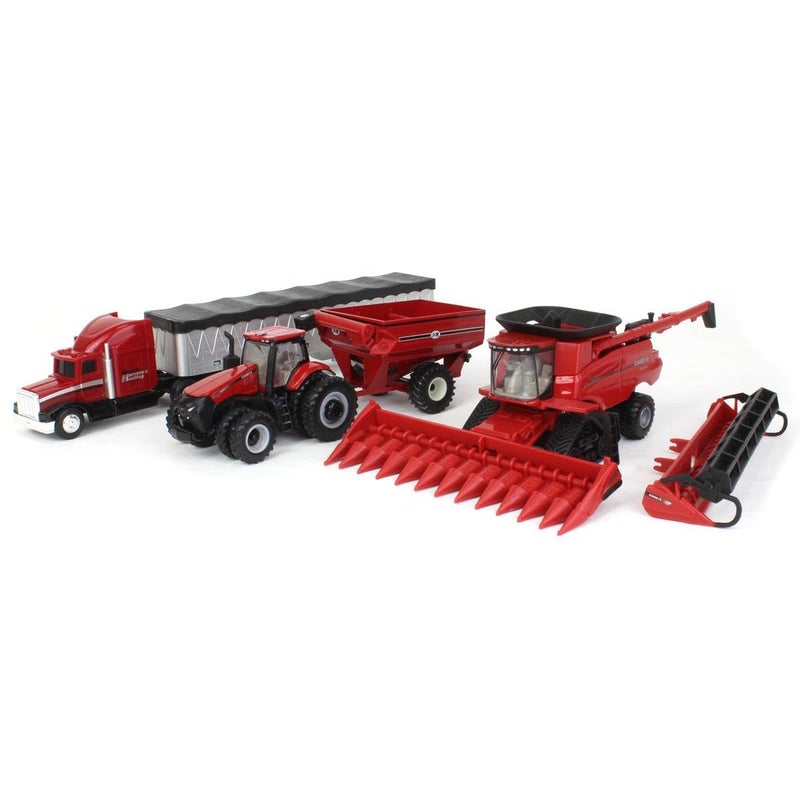 Case IH 164 8250 Combine Harvesting Tractor and Truck Set 44384 - Image 3