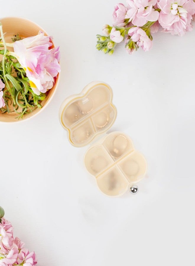 LETGO Mini Travel Jewelry Case Small Jewelry Box Clear Jewelry Organizer Storage Case Portable Jewelry Travel Case Mini Travel Essentials for Girls Car Essentials for Women (Cloud Beige) - Image 4