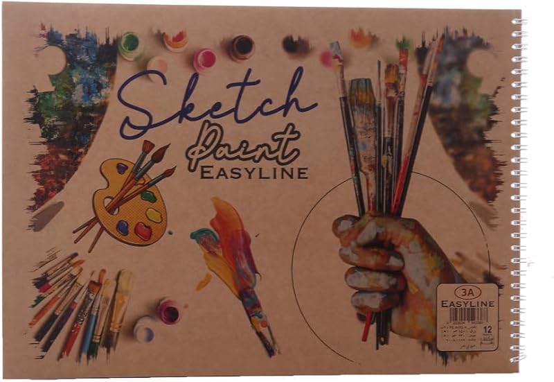 Easy Line 12478-2 Wire Drawing Pad 12 Sheets White - Multi Color