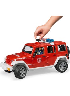 Bruder Bruder Jeep Wrangler Unlimited Fire Vehicle with Fireman  - Image 4