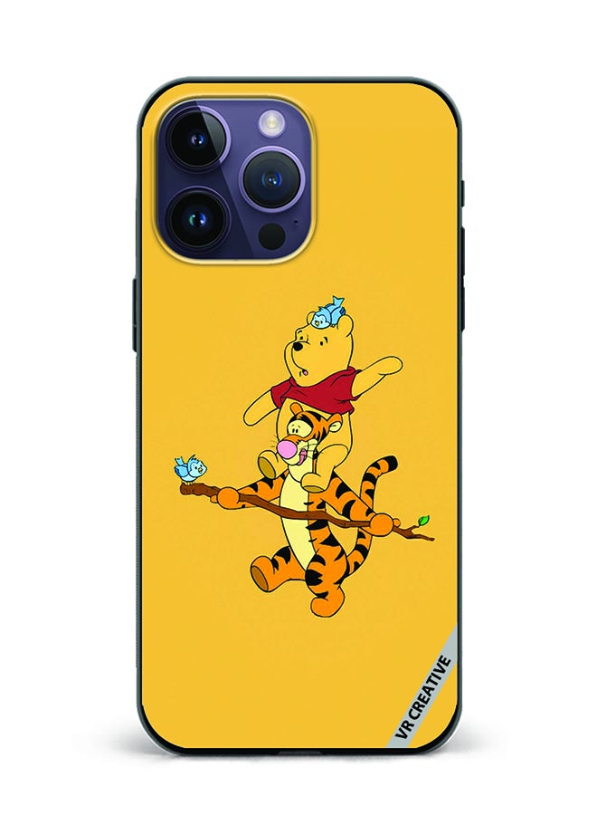 VR CREATIVE Protective Case Cover For Apple iPhone 15 Pro Max Pooh Design Multicolour - Image 1