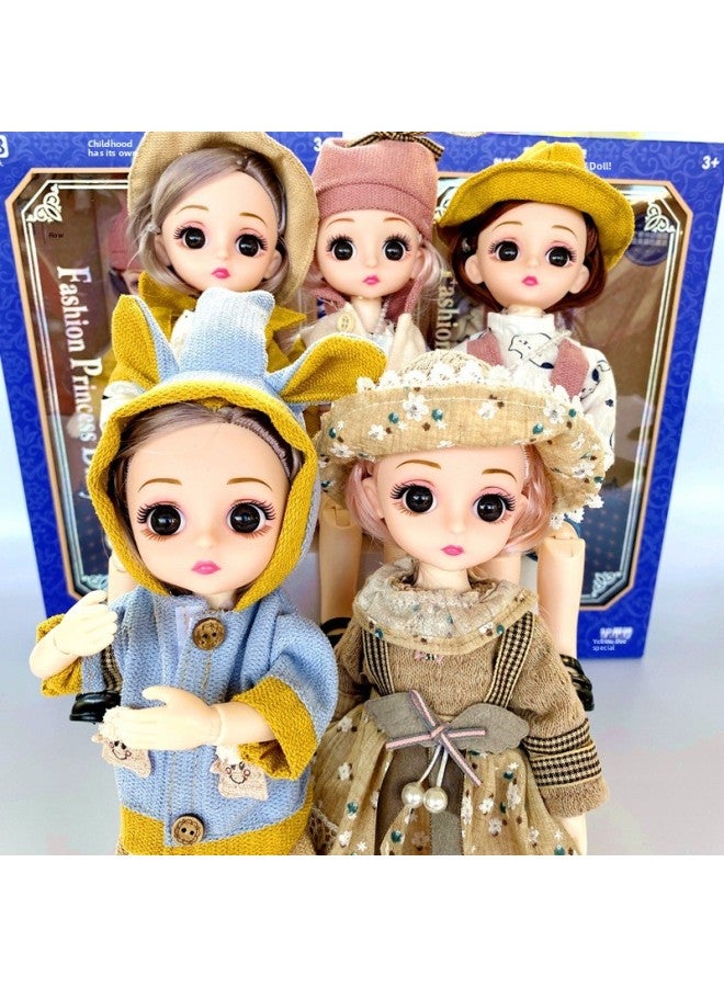 Fashion Fashion Fashion Doll Exquisite Hand Set Girl Toy Princess Holiday Birthday Gift-Color:Princess Doll Purple 1 Box - Image 2