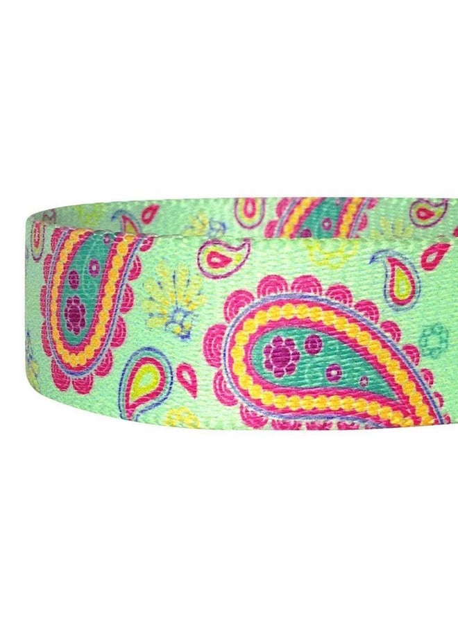 Blueberry Pet Blueberry Pet 5 Colors Paisley Flower Print Dog Leash with Soft & Comfortable Handle, 5 ft x 5/8", Emerald Green, Small, Leashes for Dogs  - Image 4