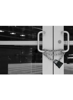 LASALE LASALE AntiTheft Outdoor Lock Waterproof Padlock Heavy Duty Padlock Long Shackle Waterproof Keys Lock with Keys 55mm with 4 Key  - Image 5