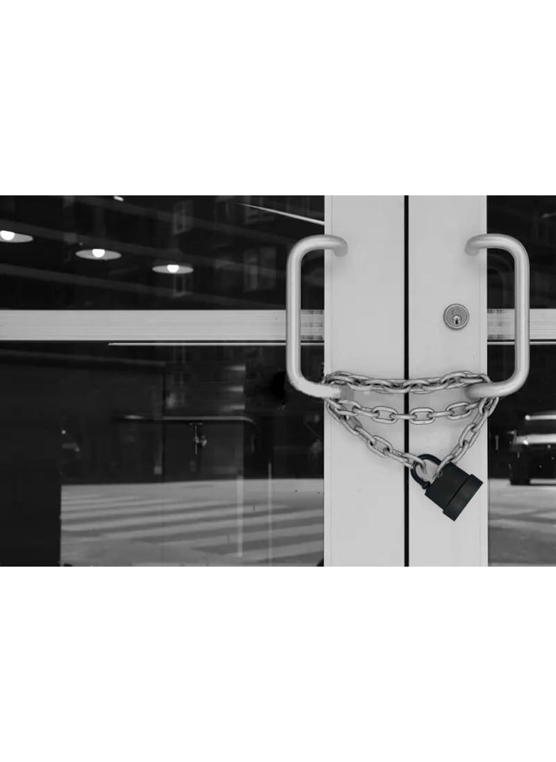LASALE - LASALE AntiTheft Outdoor Lock Waterproof Padlock Heavy Duty Padlock Long Shackle Waterproof Keys Lock with Keys 55mm with 4 Key - Image 1