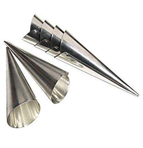 Choco Decor Aluminum Conical Spiral Baking Cone 165X55Cm Silver 4 Nos Pack of 12 - Image 5