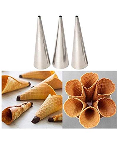 Choco Decor Aluminum Conical Spiral Baking Cone 165X55Cm Silver 4 Nos Pack of 12 - Image 2